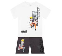 Naruto Boys Tshirt And Shorts Set, Anime Co Ord Set, Boys' Outfits & Clothing Sets, White 8-9 Years