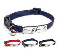 Naruto Cat Collars for Girls Cats Boys and Small Kittens Collar with Bell Officially Licensed Naruto Shippuden Hidden Leaf Village Headband Breakaway