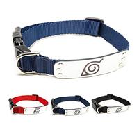 Naruto Dog Collar for Large Dogs, Medium, XS/Small Puppy Collars - Officially Licensed Naruto Shippuden Hidden Leaf Village Anime Dog Collar, Naruto Gifts Pet Collar for Dogs Navy Ninja, SM