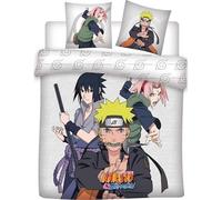 Naruto Duvet Cover Set - 1 Duvet Cover 240 x 220 cm + 2 Pillowcases 65 x 65 cm (NARUTO Shippuden Bed Linen - M) (NARUTO Double Bed Linen, 240 x 220 cm | 65 x 65 cm)