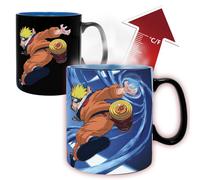 Naruto Heat Change Mug 460 Ml. Naruto & Sasuke Color Changing Cup ABYSTYLE