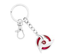 Naruto Itachi Sharingan Keychain - Durable Metal Anime Merch - Rugged Naruto Key Ring for Backpacks, Keys, Cosplay Gear - Vibrant Anime Gifts for Men & Fans