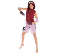 Naruto Ladies Costume Sakura Haruno 6 pcs Pink red - XS