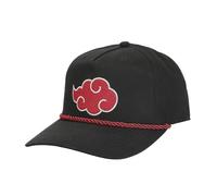Naruto Logo Embroidered Akatsuki Cloud Black Retro Grandpa Snapback Cap Hat - Official Merchandise - Great Gift for Teens or Adults