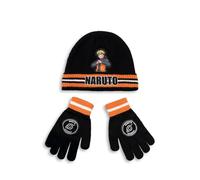 Naruto Men's Beanie & Gloves Set | Boys Black | Official Merch Naruto Black One Size