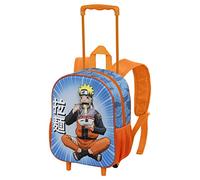Naruto Ramen-Small 3D Backpack with Wheels, Blue, 13 x 26 x 34 cm, Capacity 12.5 L