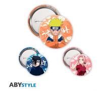 Naruto Sasuke & Sakura 3 Badge Pack