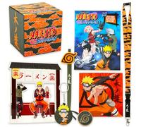 Naruto Shippuden Collectors Box Set - Bundle with Konoha Anime Canvas Art, Accessories, Decorative Stand, Plus More | Naruto Gift Set for Teens, Adults