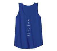Naruto Shippuden Front Back Anti-Village Anime Tank Top, Women, Royal Blue, XX-Large