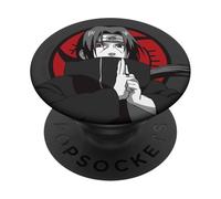 Naruto Shippuden Grey and Red Itachi Portrait Anime PopSockets Adhesive PopGrip