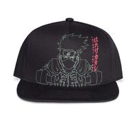 Naruto Shippuden Kakashi Line Art Snapback Baseball Cap Black/Grey