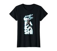 Naruto Shippuden Kakashi Stacked Type T-Shirt, Women, Black, 3X-Large