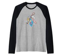 Naruto Shippuden Keychain Collage Chibi Naruto Anime Raglan Baseball Tee
