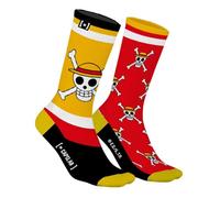 Naruto Shippuden Men's Cotton Socks, 1 Pair of Novelty Socks Itachi, High and Soft, Red/Yellow/White/Black, 43-46