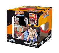 ABYSTYLE Naruto Shippuden Heat Change Mug 16 Fl Oz Ceramic Anime Manga Drinkware Home & Kitchen Merch Gift