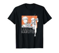 Naruto Shippuden Orange Box with Kanji Anime T-Shirt