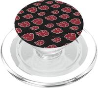 Naruto Shippuden Repeating Akatsuki Clouds Pattern Anime PopSockets PopGrip for MagSafe