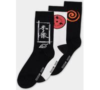 Naruto Shippuden - Sasuke symbol Men's Crew Socks (3Pack) Multicolor