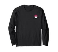 Naruto Shippuden Sasuke Uchiha Icon Front and Back Anime Long Sleeve T-Shirt