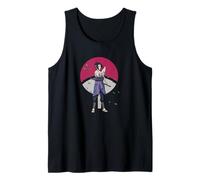Naruto Shippuden Sasuke Uchiha Leaves and Symbol Anime Tank Top