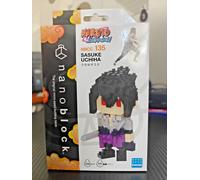 BANDAI - Nanoblock Sasuke Uchiwa-Naruto Shippuden-Mini Brick Figure-Building Game-NBCC135, NBCC135, Multicoloured