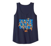 Naruto Shippuden Shadow Clone Jutsu Tank Top, Women, Navy Blue, XX-Large