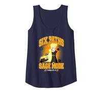 Naruto Shippuden Six Paths Sage Mode Tank Top, Women, Navy Blue, Medium