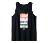 Naruto Shippuden Stacked Character Eyes Pastel Anime Tank Top