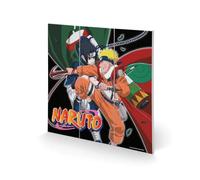 Naruto tableau en bois Training To Surpass The Other