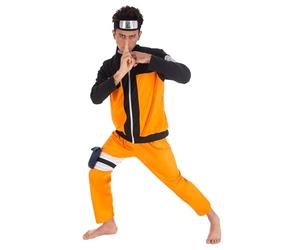 Naruto Uzumaki Costume 5 Pieces Orange Black - L