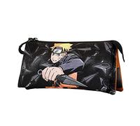 Naruto Weapons-ECO Triple Pencil Case, Black, 23 x 11 cm