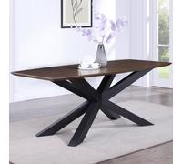narva small wooden rectangular dining table in walnut