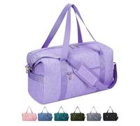Narwey for Ryanair Airlines Underseat Cabin Bag 40X20X25 Foldable Travel Duffel Bag Holdall Tote Carry on Luggage with Wet Pocket Overnight for Women and Men 20L (Purple)
