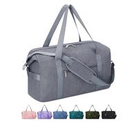 Narwey for Ryanair Airlines Underseat Cabin Bag 40X20X25 Foldable Travel Duffel Bag Holdall Tote Carry on Luggage with Wet Pocket Overnight for Women and Men 20L (Grey)