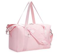 Narwey for Ryanair Cabin Bag 40x20x25 Underseat Ryan Air Foldable Travel Duffel Hospital Bag Carry on Hand Luggage Holdall Tote Weekend Overnight Bag for Women and Men 20L (Pink)