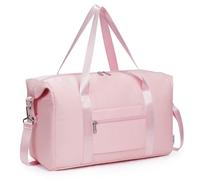 Narwey for Ryanair Cabin Bags 40x30x20 Underseat Ryan Air Hospital Bag Foldable Travel Duffel Carry on Hand Luggage Weekend Bag for Women and Men 20L (Pink)