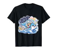 Narwhal and Seal Cross an ICY Rainbow Sea T-Shirt