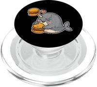 Narwhal Burger Love Cartoon PopSockets PopGrip for MagSafe