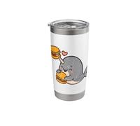 Narwhal Burger Love Cartoon Stainless Steel Insulated Tumbler