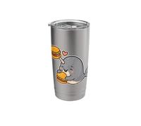 Narwhal Burger Love Cartoon Stainless Steel Insulated Tumbler