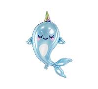Narwhal Foil Party Balloon | Mermaid Birthday Party | Under The Sea Party | Narwhal Party Decorations | Mermaid Party Supplies | Whale Party