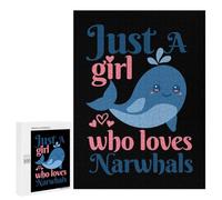 Narwhal Narwhal Lover, 500 PCS Displayable Picture Puzzle, Festive Gift for Adults, with A Decorative Finished Picture