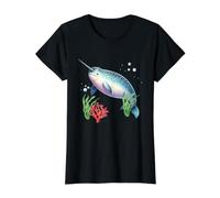Narwhal Ocean Animal Watercolor Sea Life Illustration Value Graphic T-Shirt