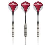 Narwhal Tournament 22g Steel Tip Darts - 3 Pack 5.5 in. Darts with Metal Tip and Storage Case
