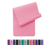 Oak & Tea Yoga Mat for Women Men Non Slip Exercise Mat for Home Gym with Carry Strap, TPE Workout Mats for Meditation, Pilates 183x61x0.6cm (PINK)