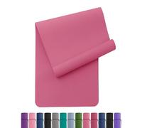 Oak & Tea Yoga Mat for Women Men Non Slip Exercise Mat for Home Gym with Carry Strap, TPE Workout Mats for Meditation, Pilates 183x61x0.6cm (PLUM)