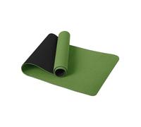 Good Nite Yoga Mat TPE Non-Slip Exercise Fitness Pilates Gymnastics Training Sport Mat Turn Mats Floor Gym with Carry Strap 183 x 61 x 0.6 cm (Green/Black)