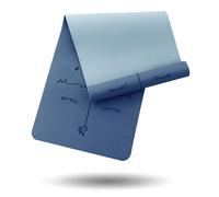 Narwhal Yoga Mat with Alignment Guides Pilates Non-Slip TEP Exercise Mat 6mm Thick Gym Aerobics Workout Indoor Travel Outdoor Fitness Yoga Matt for Women Men with Carry Straps 183x61x0.6cm