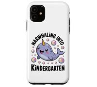 Narwhaling Into Kindergarten Cute Narwhal Bubbles Case for iPhone 11