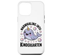 Narwhaling Into Kindergarten Cute Narwhal Bubbles Case for iPhone 12 Pro Max